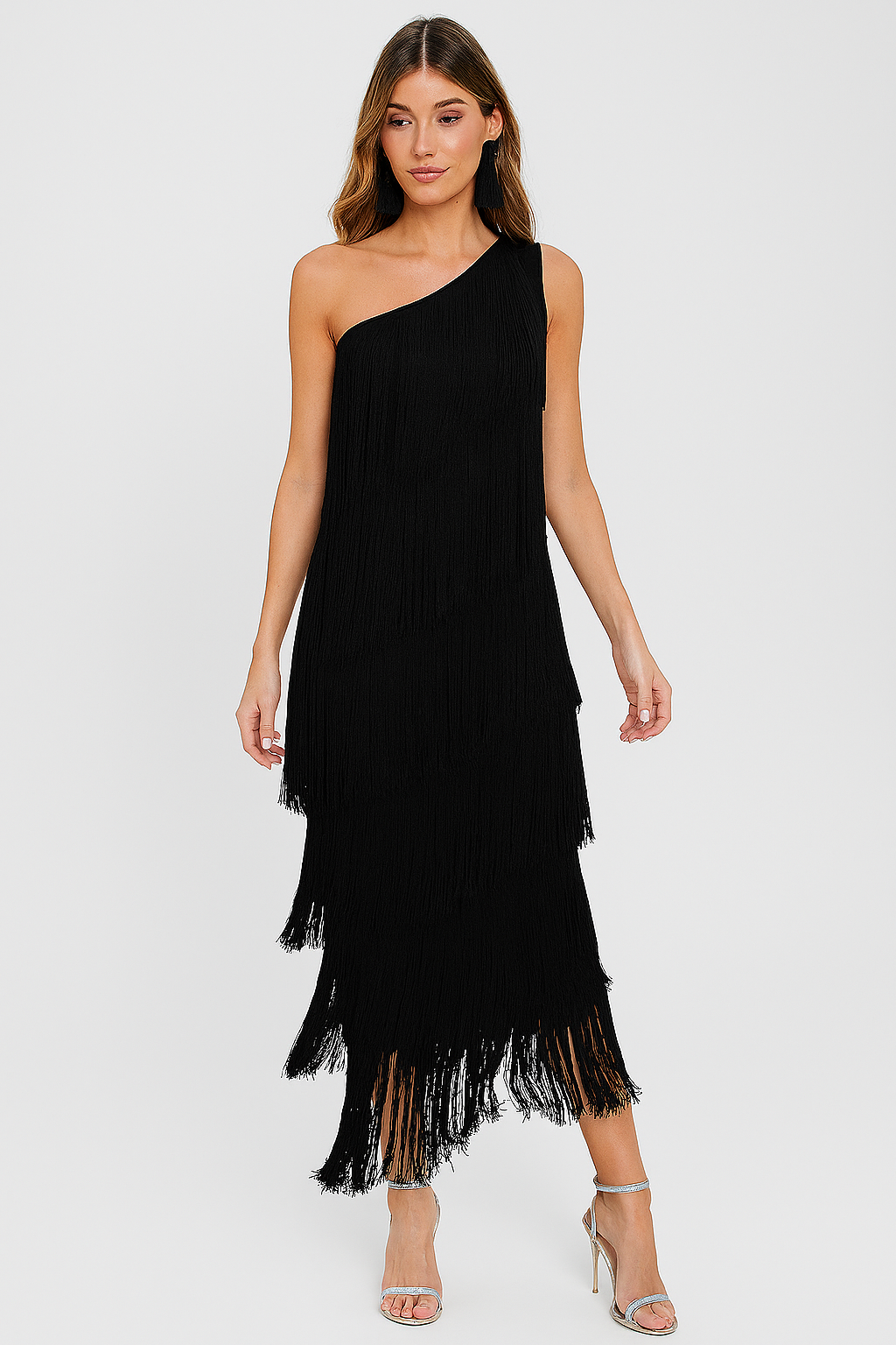 NAYELI - ELEGANTES UND SEXY ASYMMETRISCHES FRANSENKLEID FÜR DAMEN