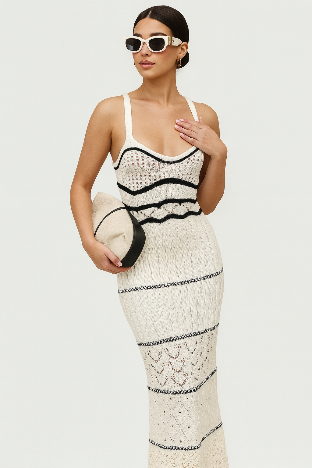 ISABELLA STRICKKLEID – TRENDY ELEGANTES DAMEN STRICKKLEID FÜR DEN SOMMER
