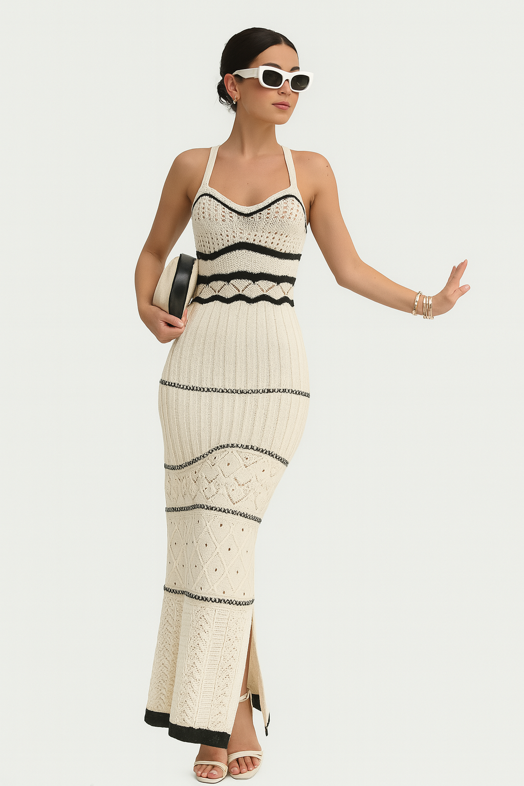 ISABELLA STRICKKLEID – TRENDY ELEGANTES DAMEN STRICKKLEID FÜR DEN SOMMER