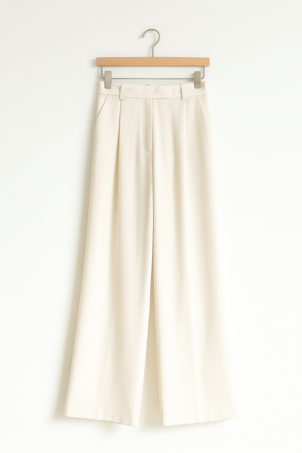 ADA ANZUGHHOSE MIT WEITEM BEIN UND BUNDFALTEN