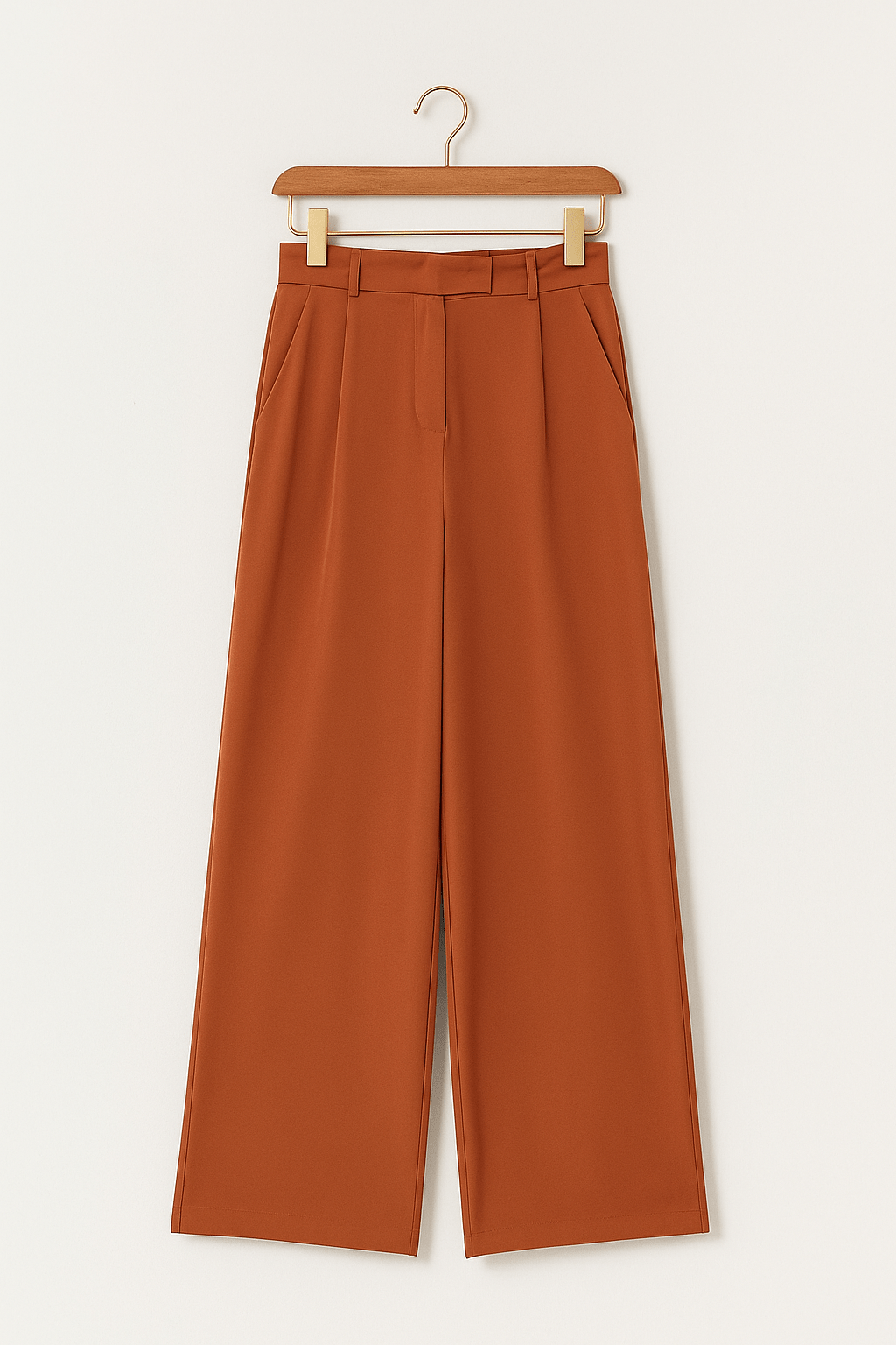 ADA ANZUGHHOSE MIT WEITEM BEIN UND BUNDFALTEN