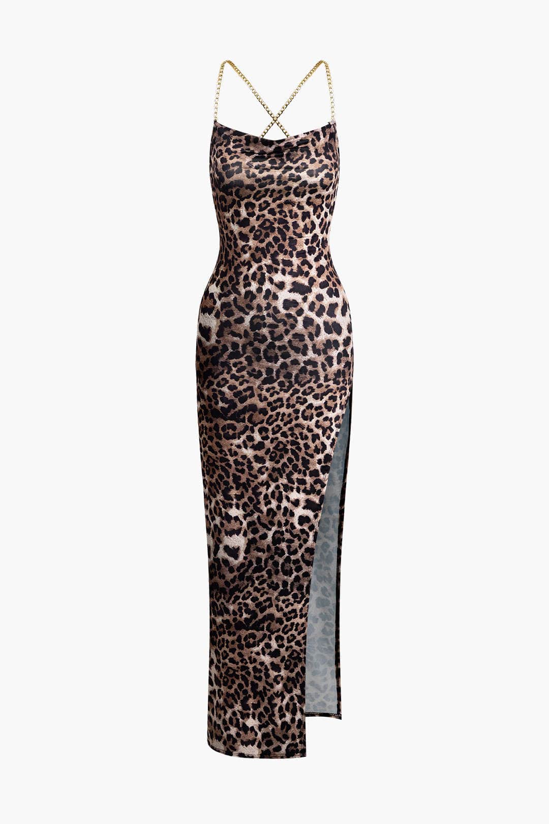 ZAYLA LEOPARDEN KLEID – FIGURBETONTES MIDIKLEID MIT LANGEN ÄRMELN