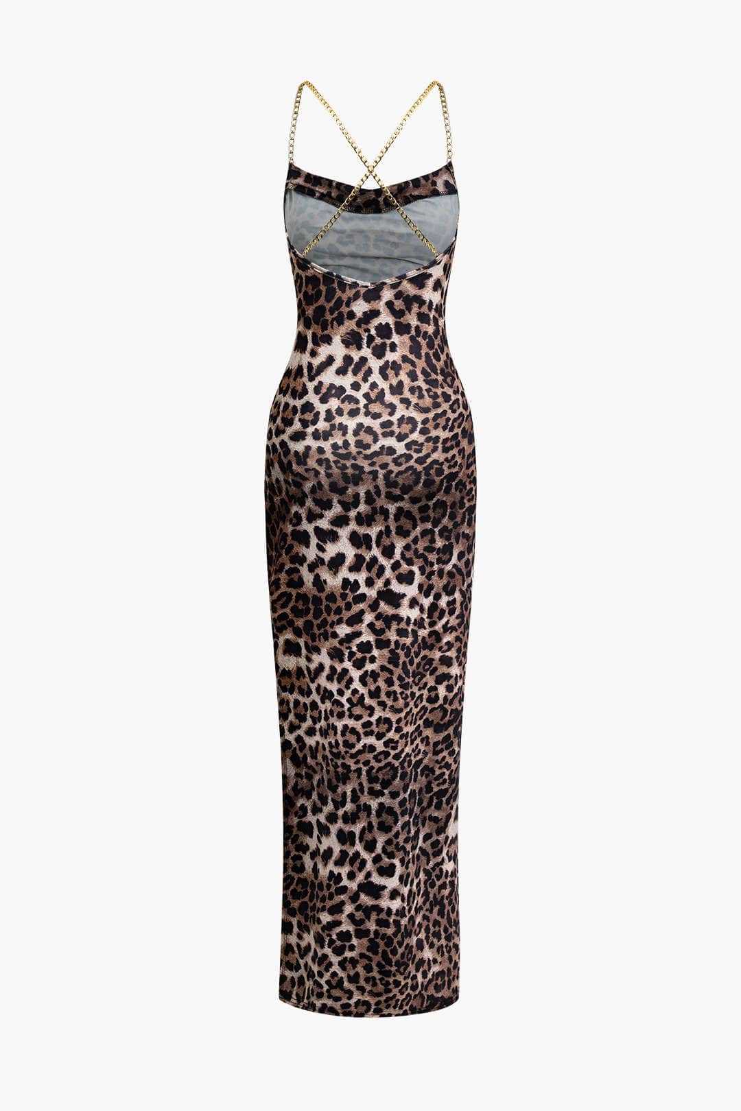 ZAYLA LEOPARDEN KLEID – FIGURBETONTES MIDIKLEID MIT LANGEN ÄRMELN