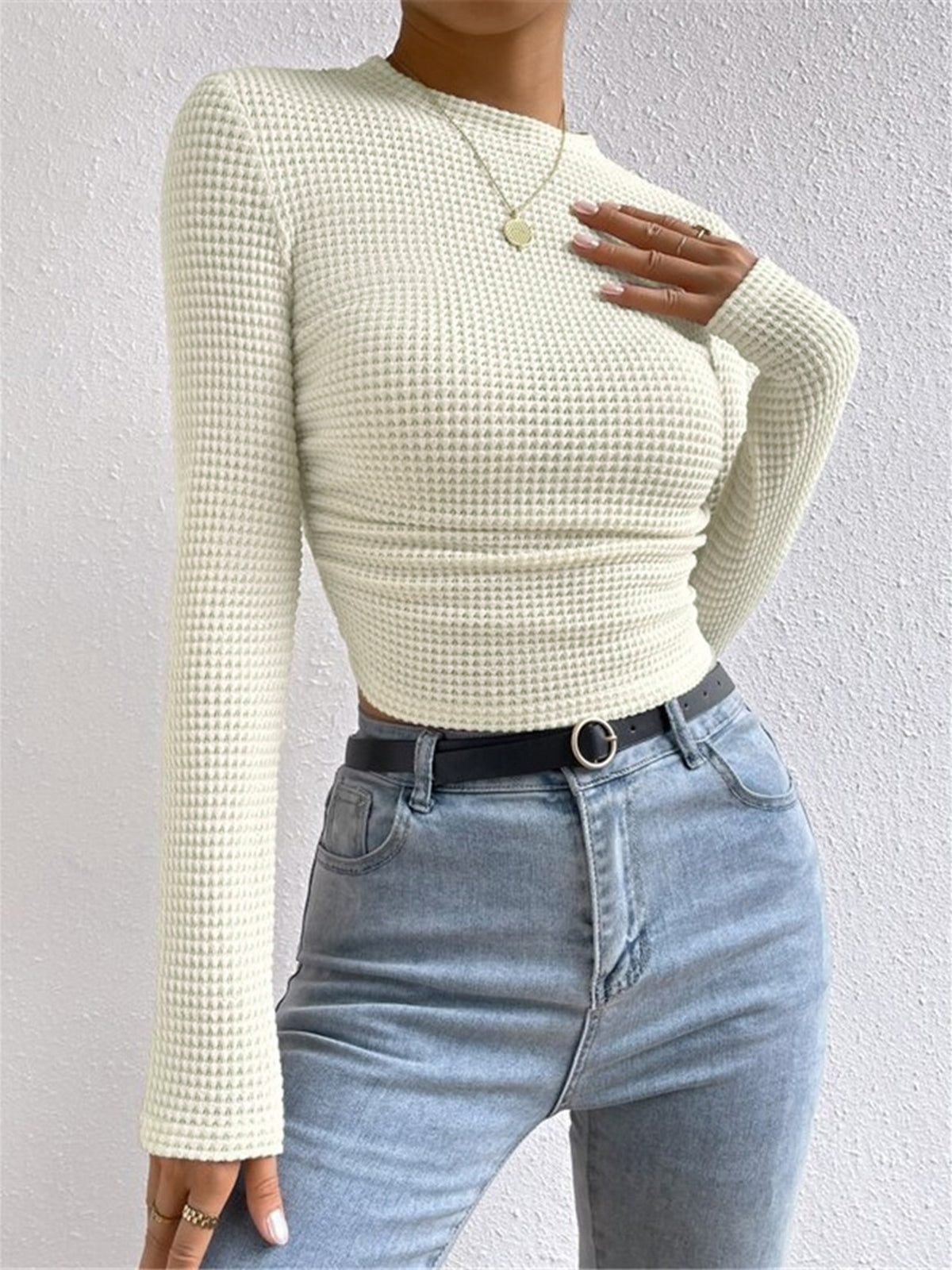 Yvanka – Arbeits Waffel T-shirt 3