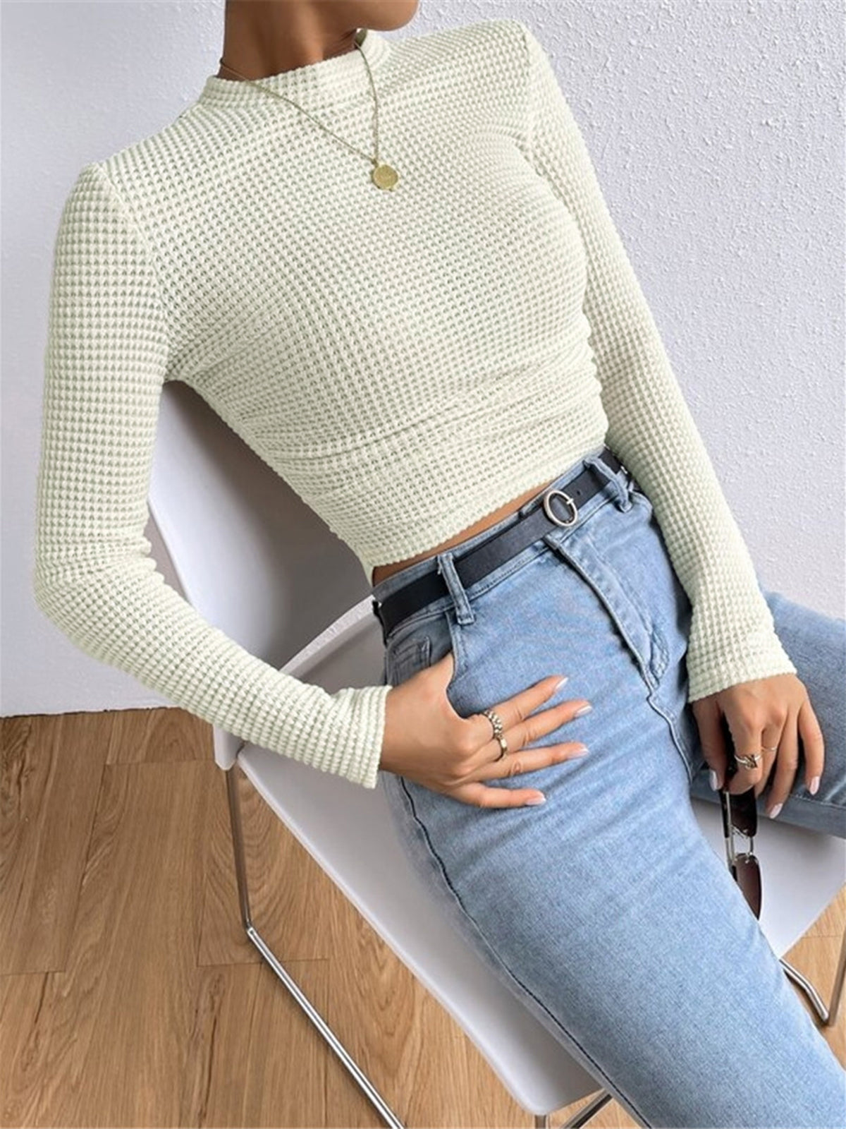 Yvanka – Arbeits Waffel T-shirt 4