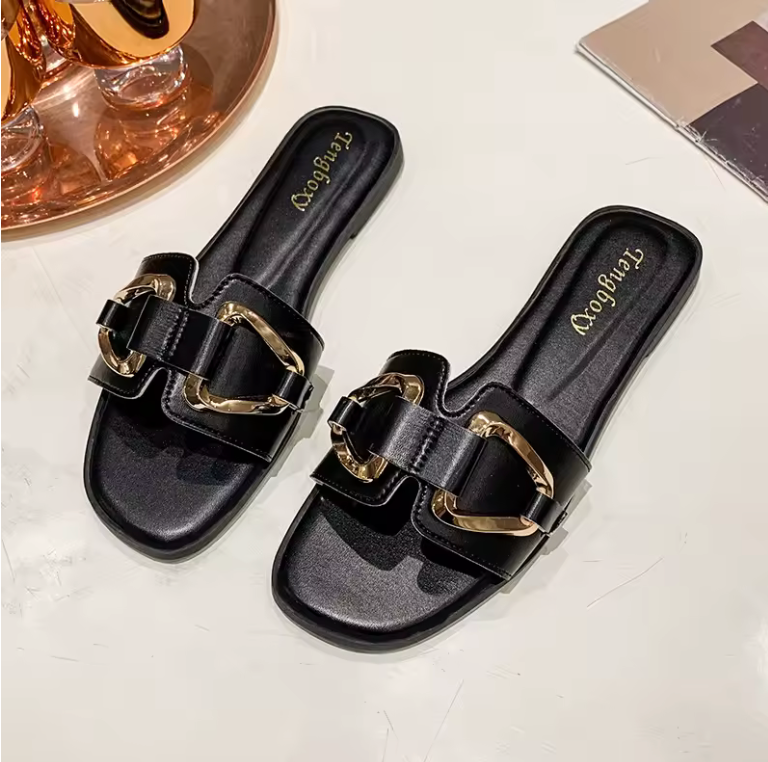 DAMEN-SLIDES MIT SCHNALLE | MEHRERE FARBEN