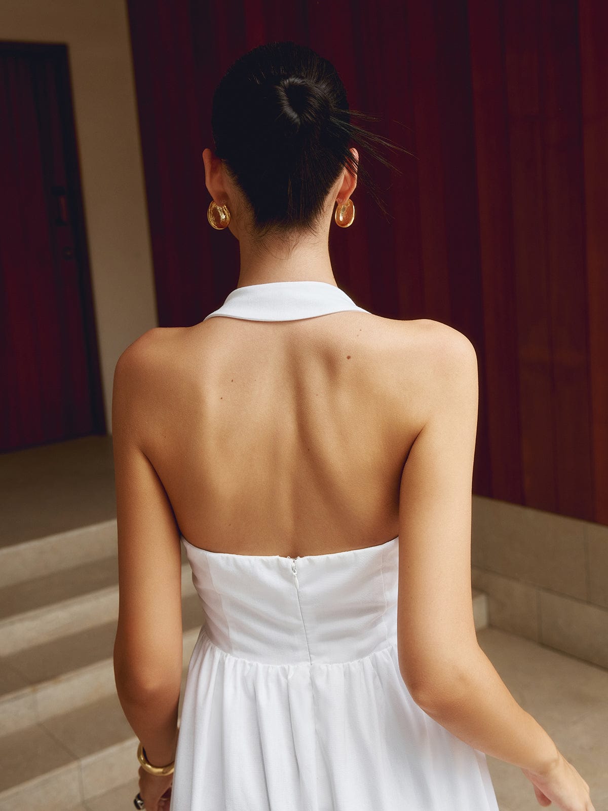 LEONORA MAXIKLEID – EIN RAFFINIERTES RÜCKENFREIES SOMMERKLEID FÜR FRAUEN