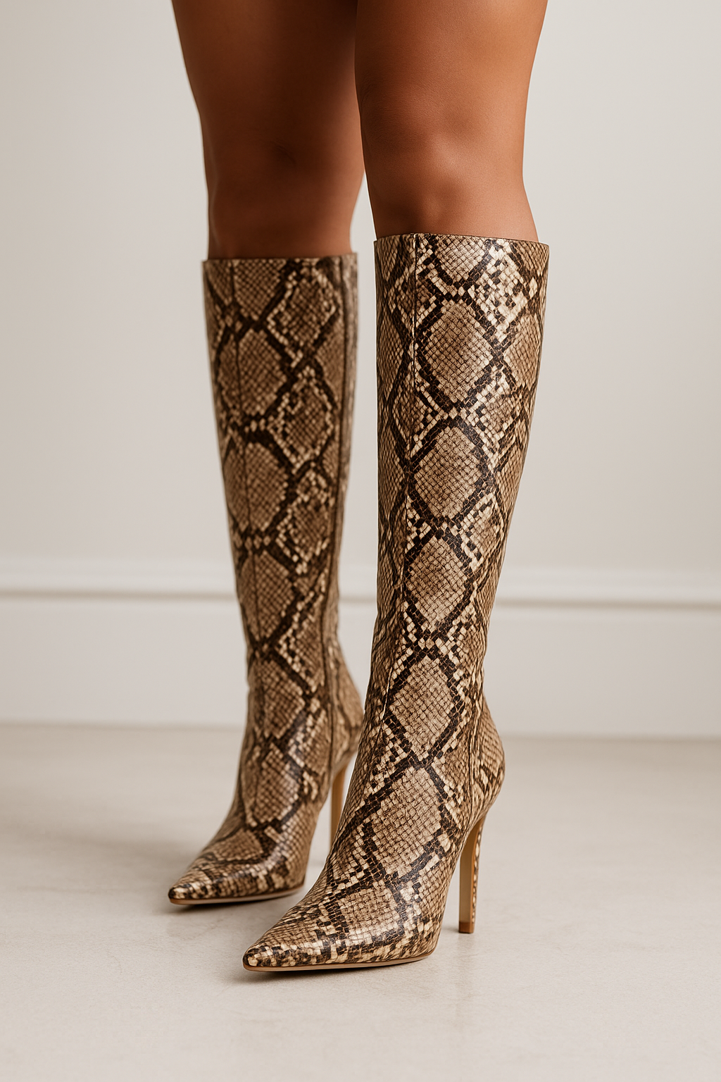 YARA – OVERKNEE-STIEFEL MIT HIGH HEEL UND SPITZER ZEHENPARTIE