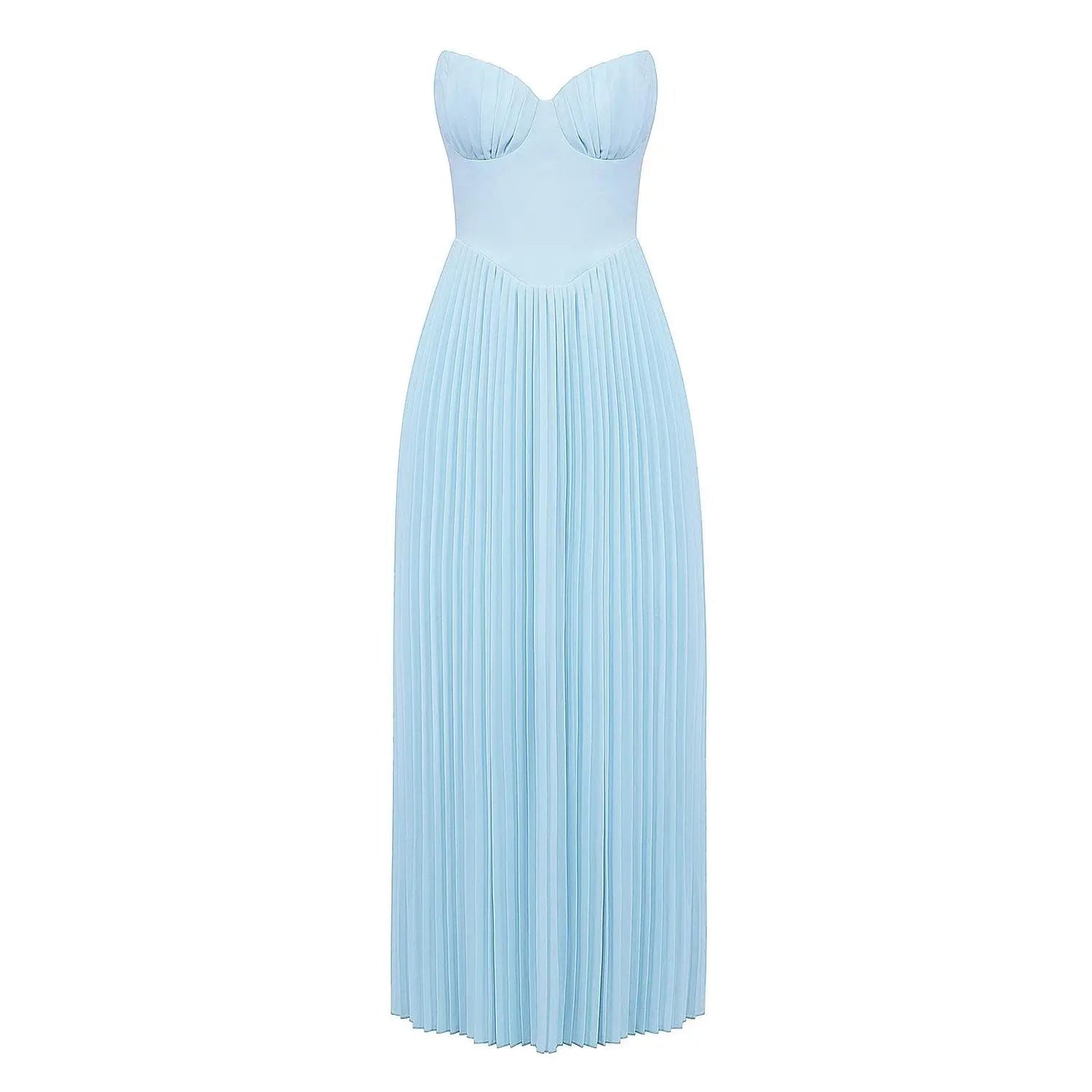ELVIRA STRANDKLEID – LUXURIÖSES SCHULTERFREIES MAXIKLEID FÜR DAMEN