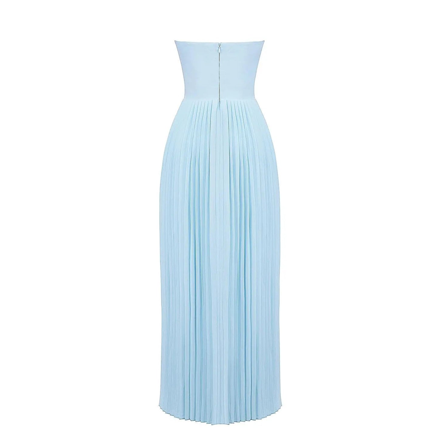ELVIRA STRANDKLEID – LUXURIÖSES SCHULTERFREIES MAXIKLEID FÜR DAMEN