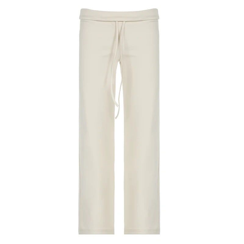 BELLAGIO FREIZEITHOSE – TIEF GESCHNITTENE Y2K HOSE MIT SCHLAG