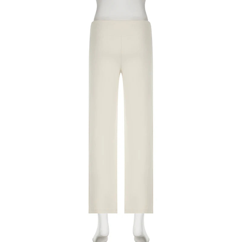 BELLAGIO FREIZEITHOSE – TIEF GESCHNITTENE Y2K HOSE MIT SCHLAG