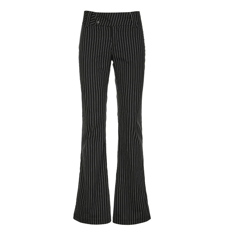 MILANO FLARED-HOSE MIT ELEGANTEM SCHNITT UND HOHEM BUND