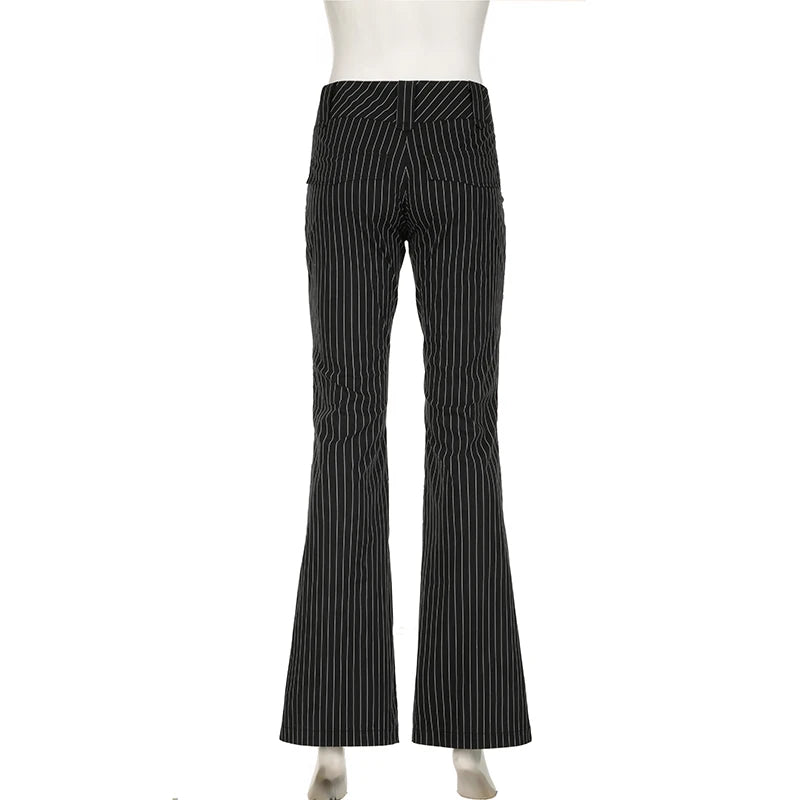 MILANO FLARED-HOSE MIT ELEGANTEM SCHNITT UND HOHEM BUND