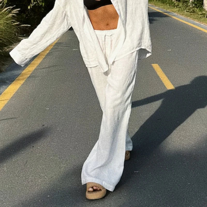 ALEENA PALAZZOHHOSE – LUFTIGE SOMMERHOSE MIT GUMMIBUND