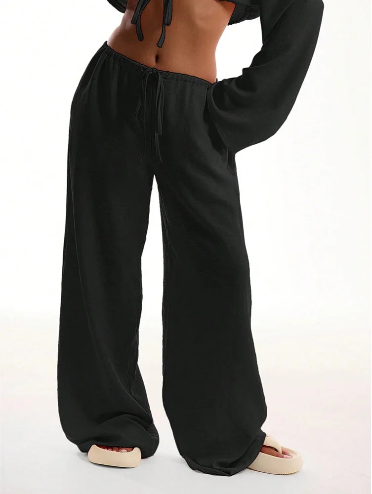 ALEENA PALAZZOHHOSE – LUFTIGE SOMMERHOSE MIT GUMMIBUND