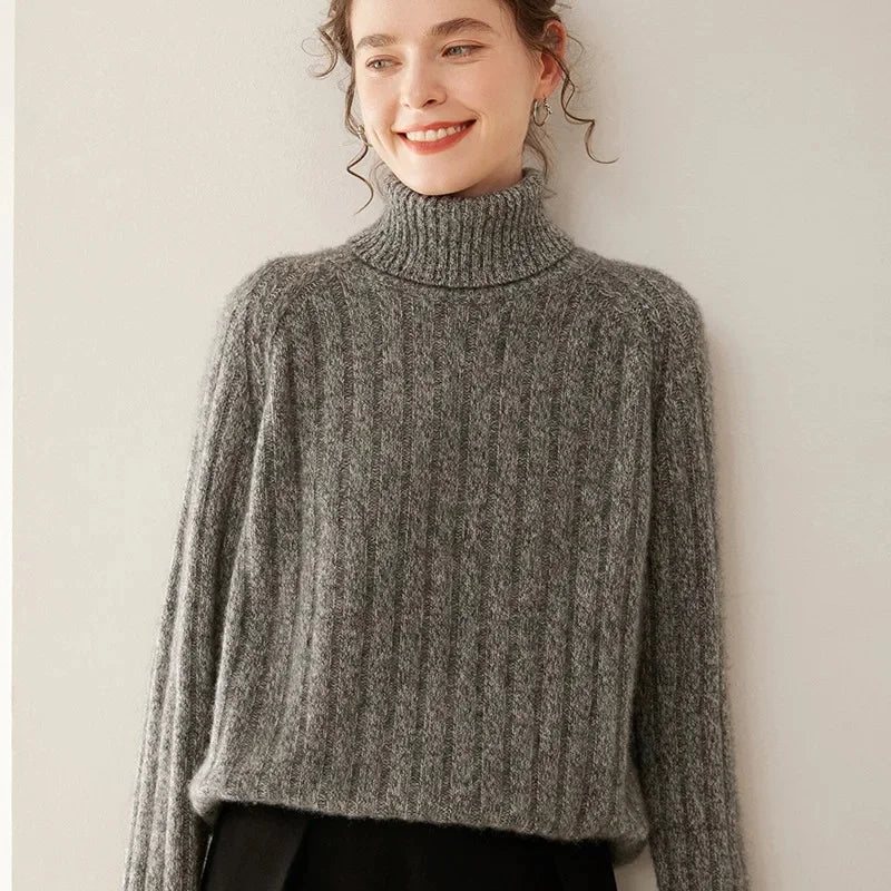 VALERIA PULLOVER – KASCHMIR LOOK MIT ROLLKRAGEN ELEGANZ