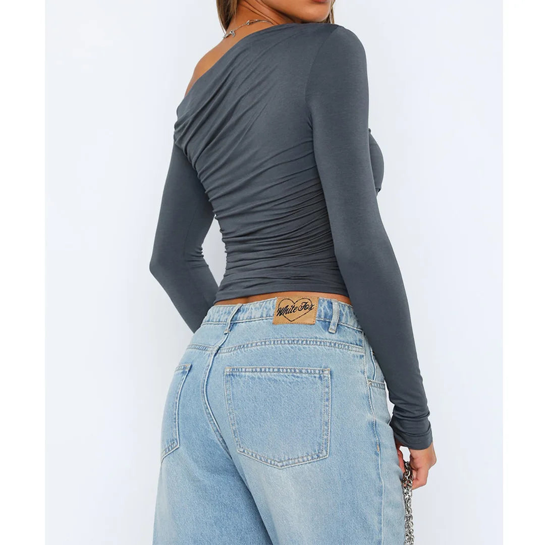 Käthe | Schickes Twisted Long Sleeve Top für Frauen 1