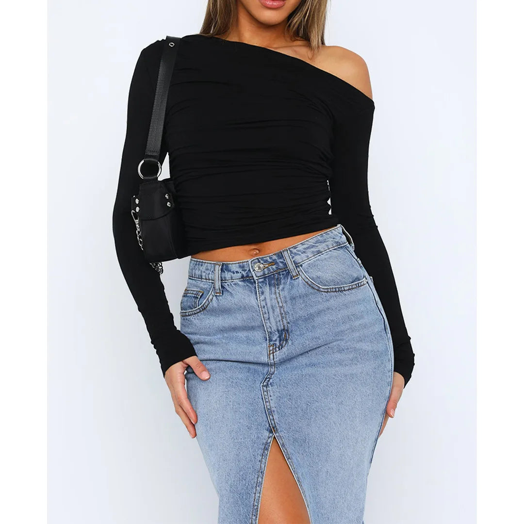 Käthe | Schickes Twisted Long Sleeve Top für Frauen 10