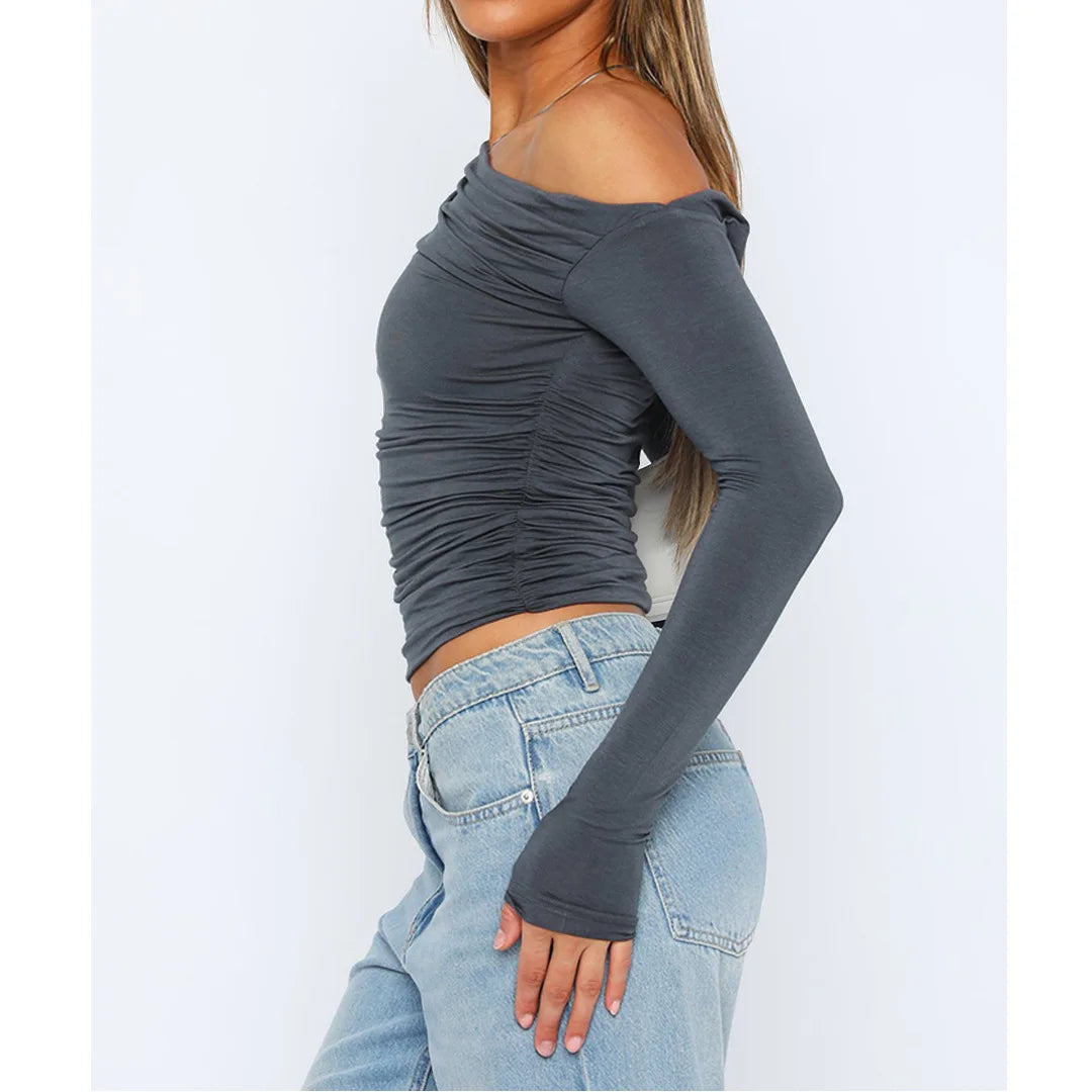 Käthe | Schickes Twisted Long Sleeve Top für Frauen 2