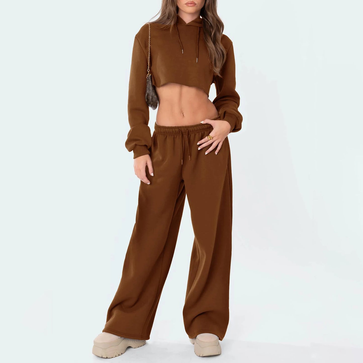MIREYA JOGGINGHOSE – WEITE DAMEN FREIZEITHOSE MIT HOHEM BUND