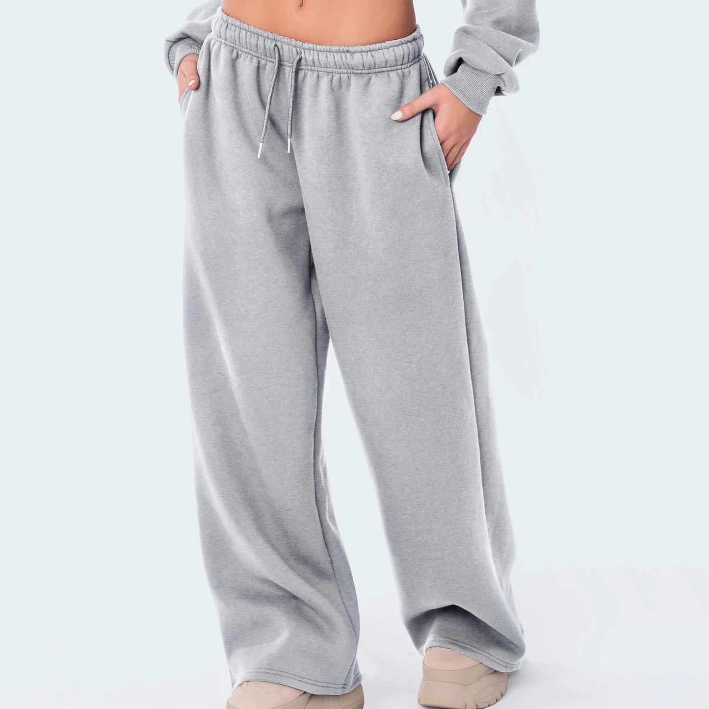 MIREYA JOGGINGHOSE – WEITE DAMEN FREIZEITHOSE MIT HOHEM BUND