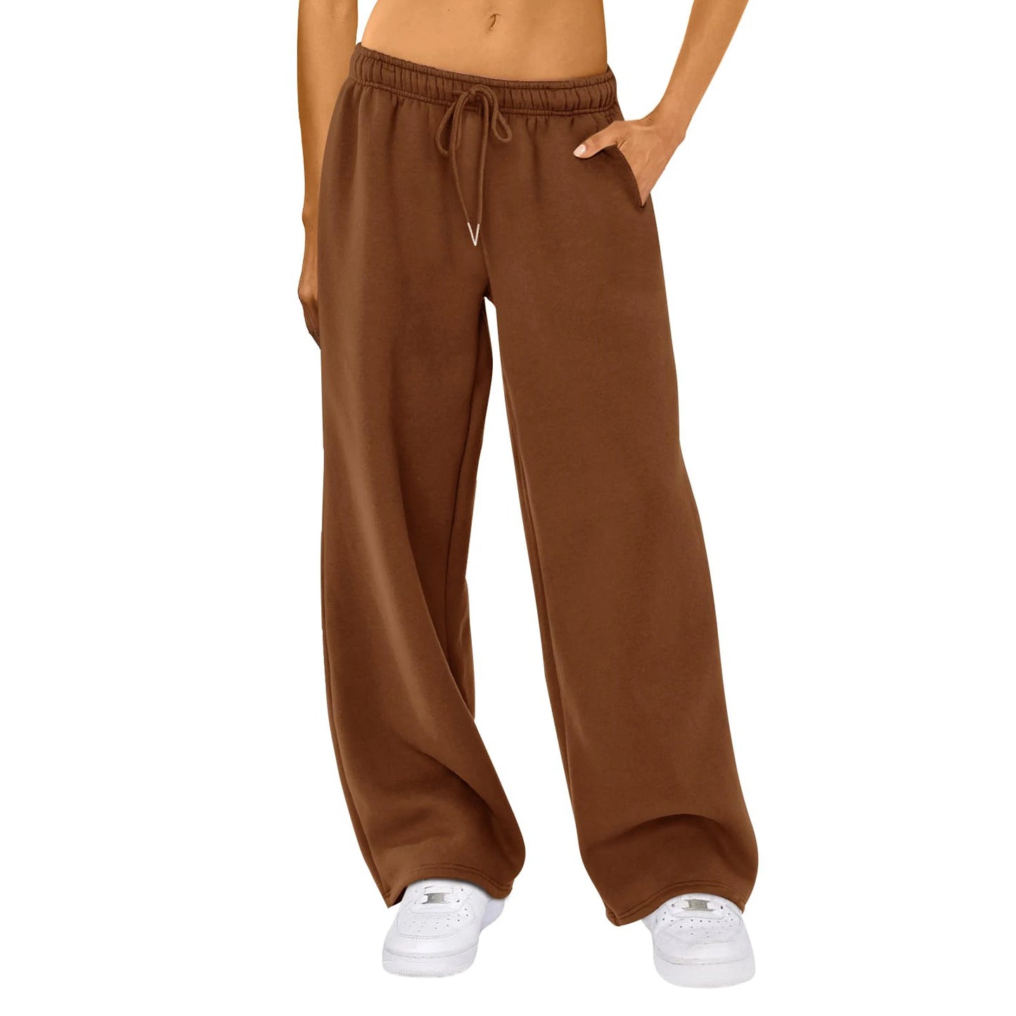 MIREYA JOGGINGHOSE – WEITE DAMEN FREIZEITHOSE MIT HOHEM BUND