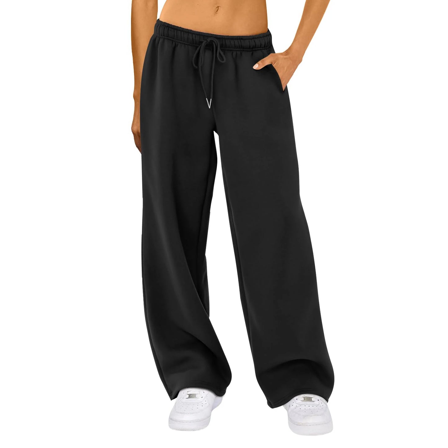 MIREYA JOGGINGHOSE – WEITE DAMEN FREIZEITHOSE MIT HOHEM BUND