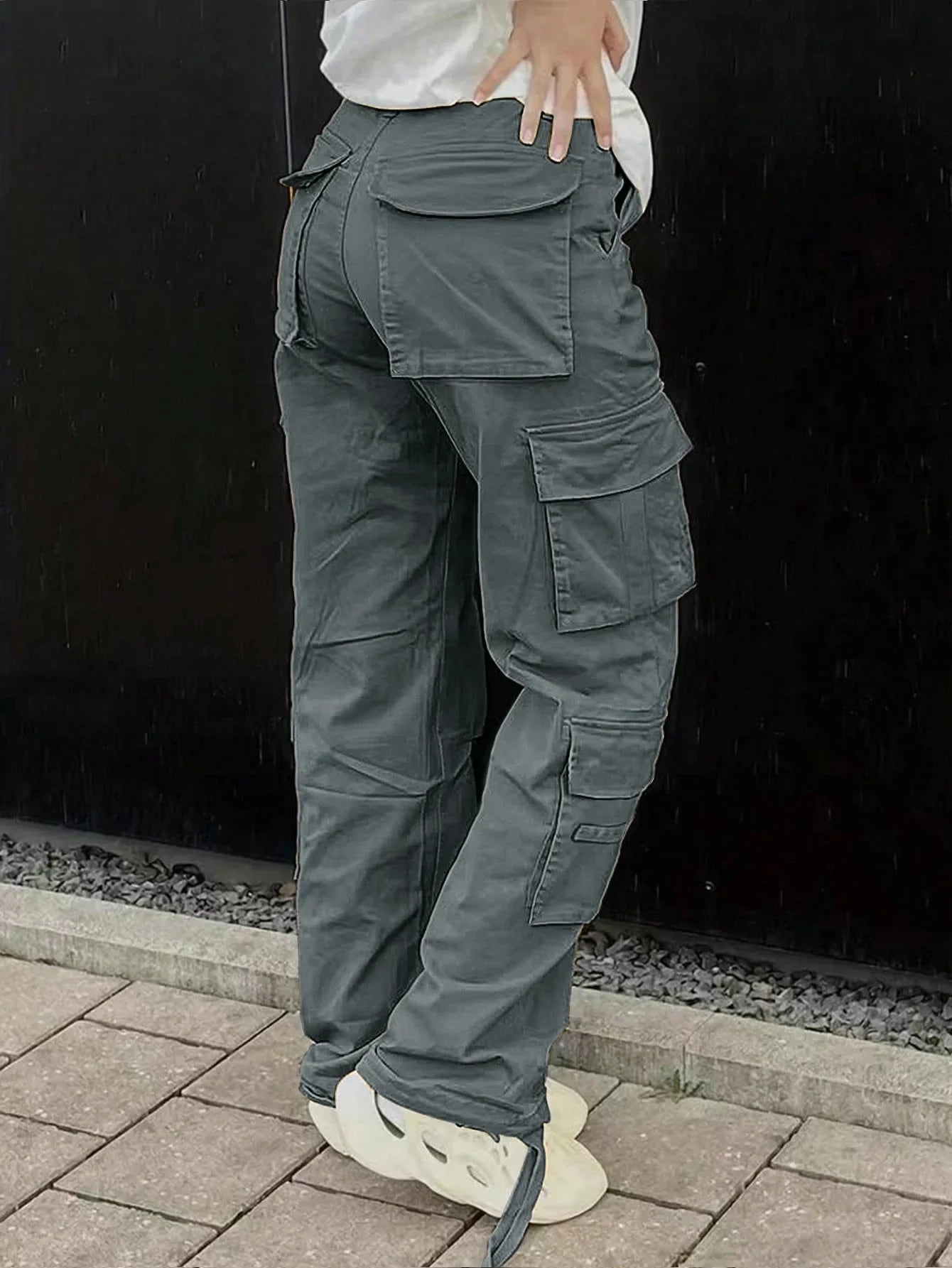 DAKOTA CARGOHOSE MIT HOHEM BUND UND STRAIGHT FIT FÜR DAMEN