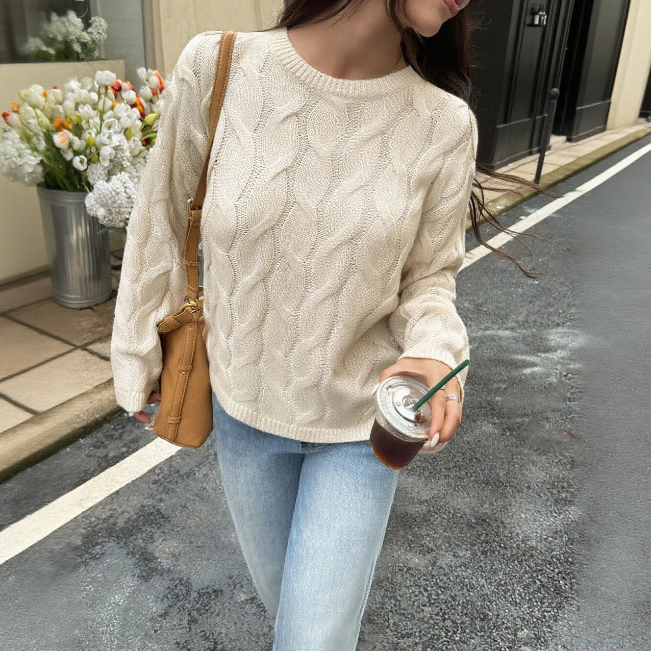 MARILENA PULLOVER – STRICK MIT KABELMUSTER