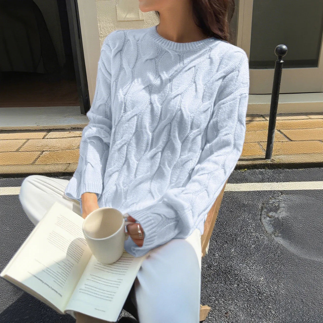 MARILENA PULLOVER – STRICK MIT KABELMUSTER