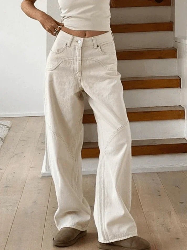 VALENCIA BAGGY-JEANS MIT HOHER TAILLE