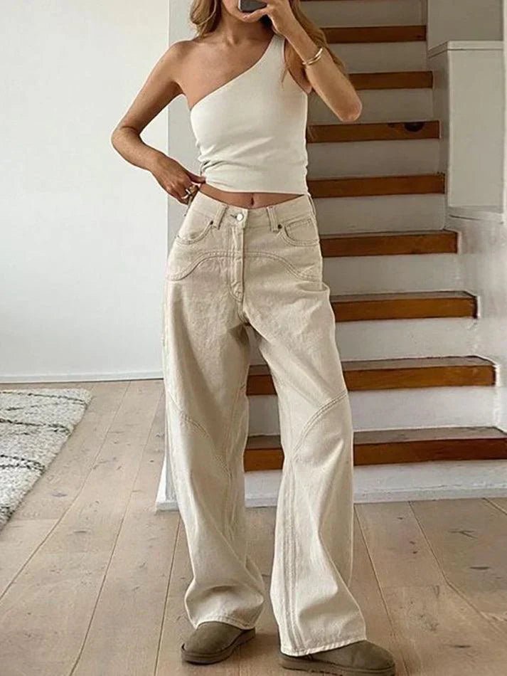 VALENCIA BAGGY-JEANS MIT HOHER TAILLE