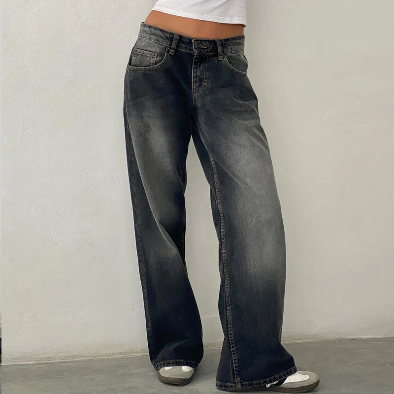 MEYLIN JEANS MIT WEITEM BEIN UND HIGH-WAIST DESIGN