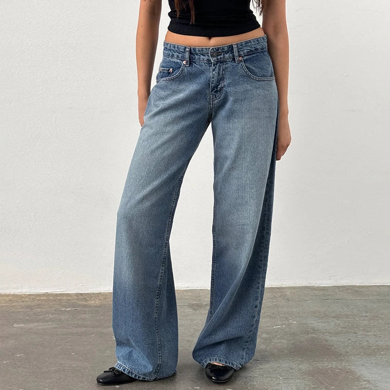 MEYLIN JEANS MIT WEITEM BEIN UND HIGH-WAIST DESIGN