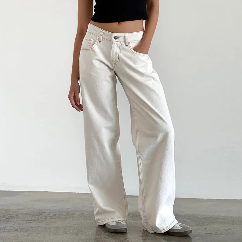 MEYLIN JEANS MIT WEITEM BEIN UND HIGH-WAIST DESIGN