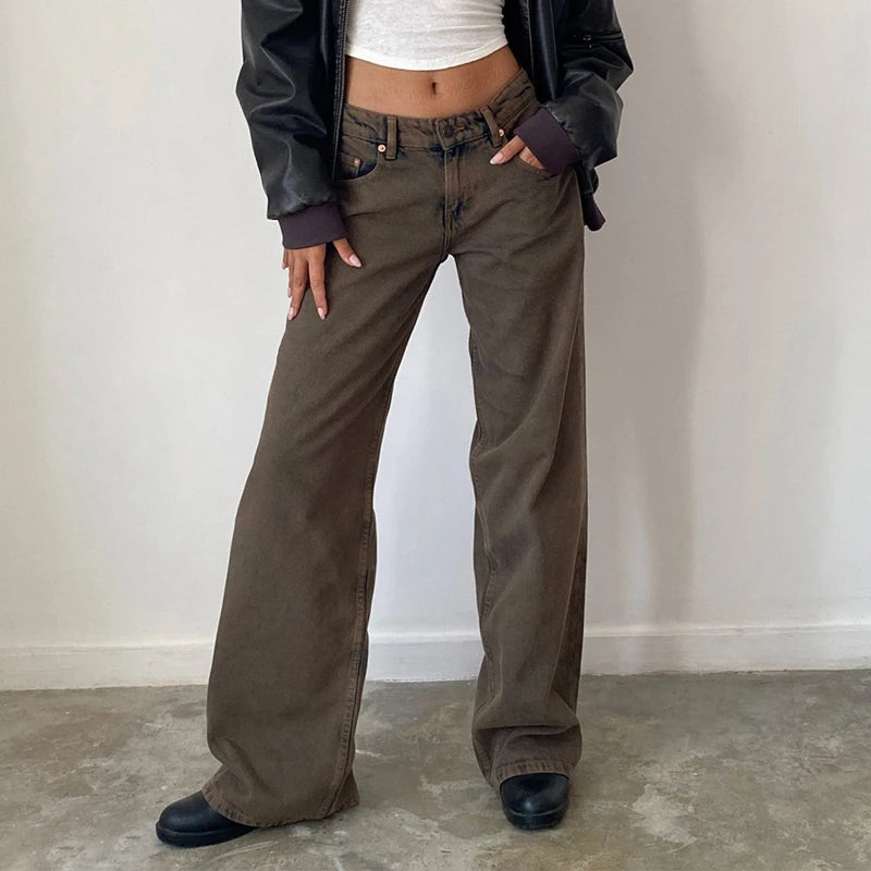MEYLIN JEANS MIT WEITEM BEIN UND HIGH-WAIST DESIGN