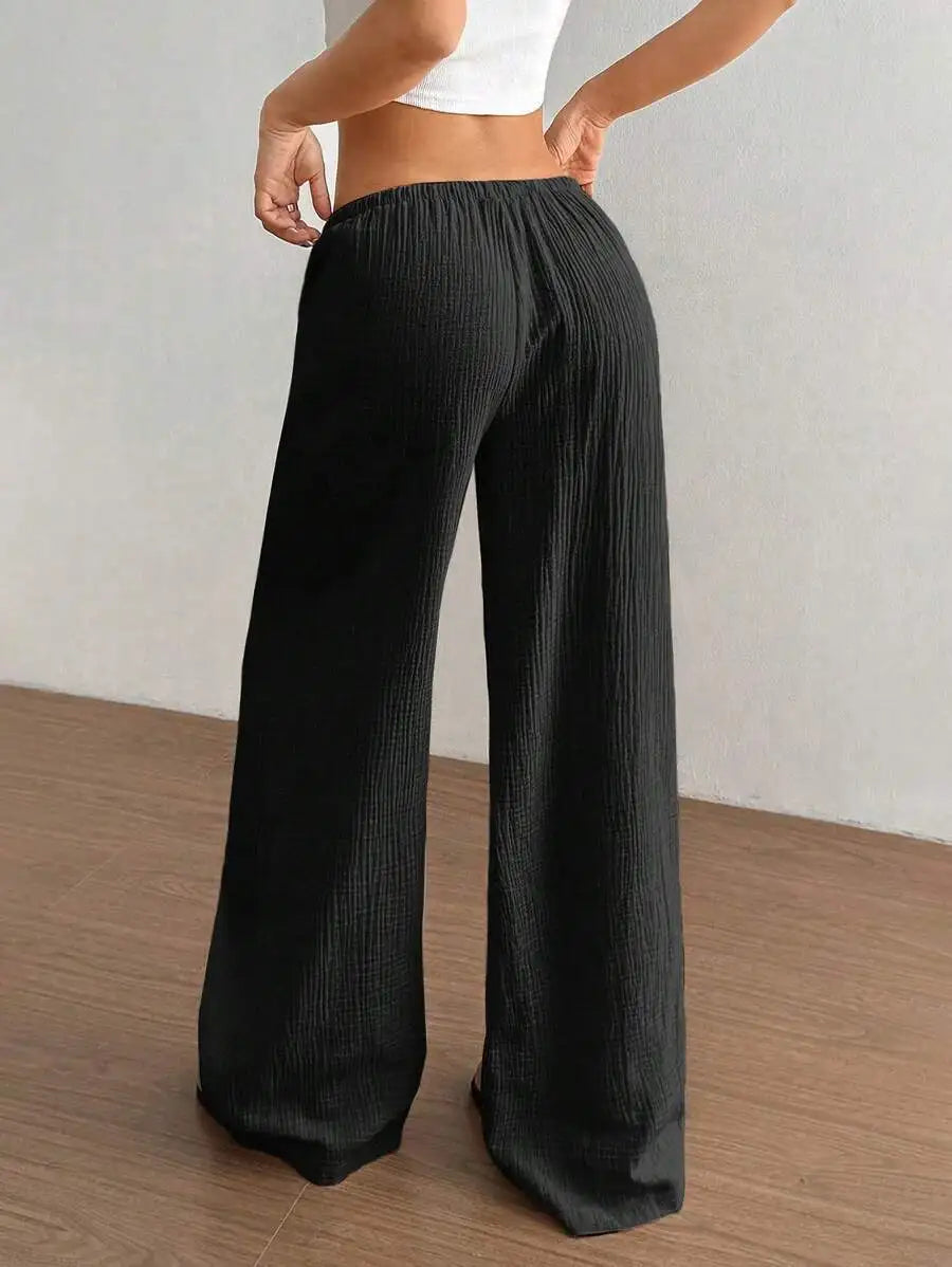 ZAYLEE JOGGINGHOSE – WEITE HIGH-WAIST HOSE MIT GUMMIBUND