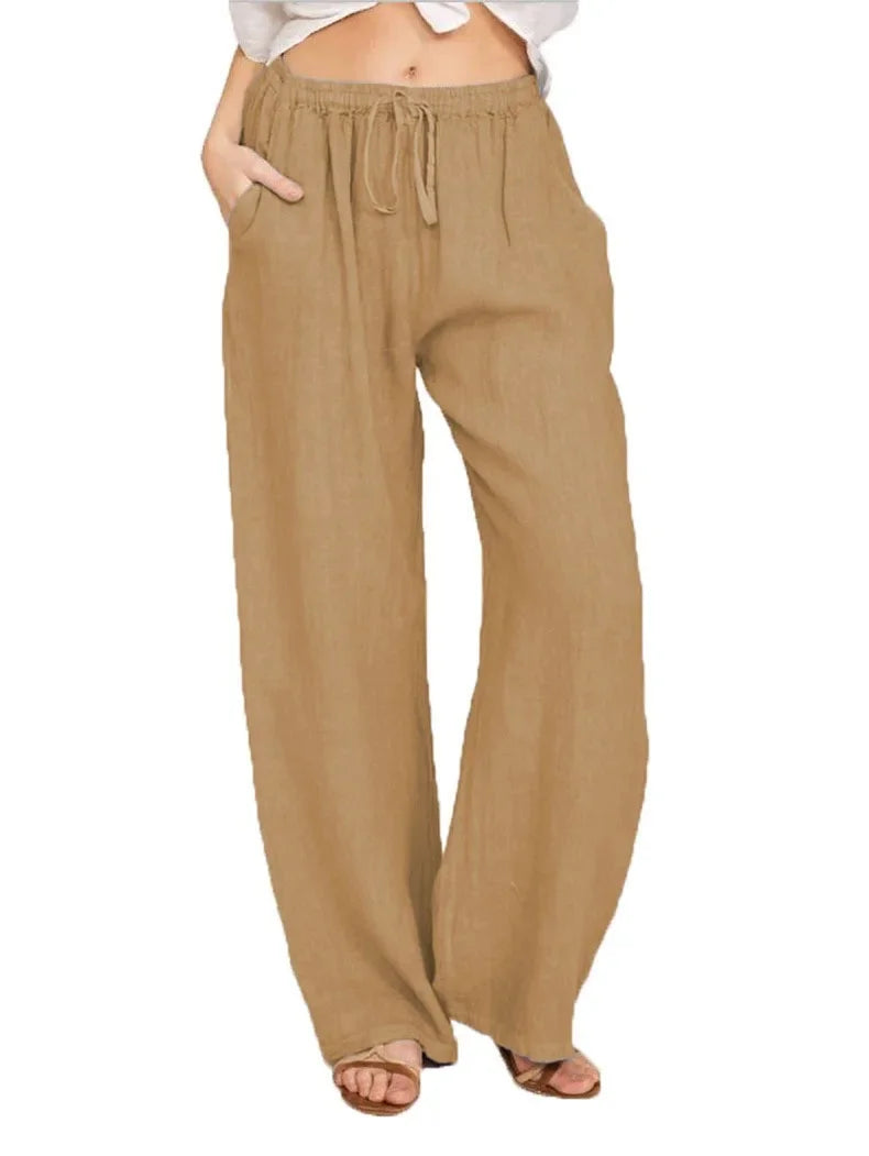 NAOMI HOSE – WEITE PREMIUM-PANTS MIT GERADER SILHOUETTE