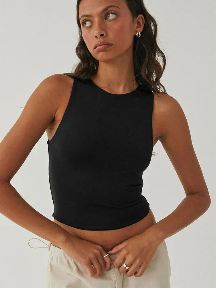 Nadja | Passendes ärmelloses Crop-Top 1