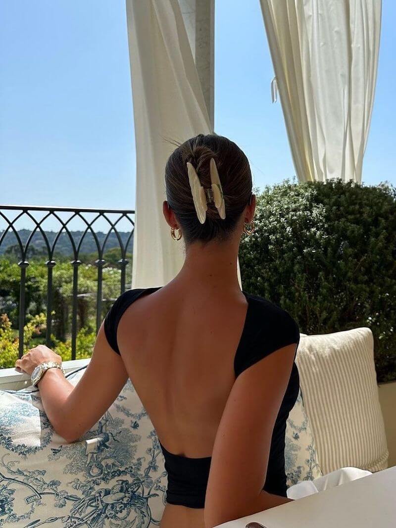 Paula | Schwarzes Rückenfreies Top 3