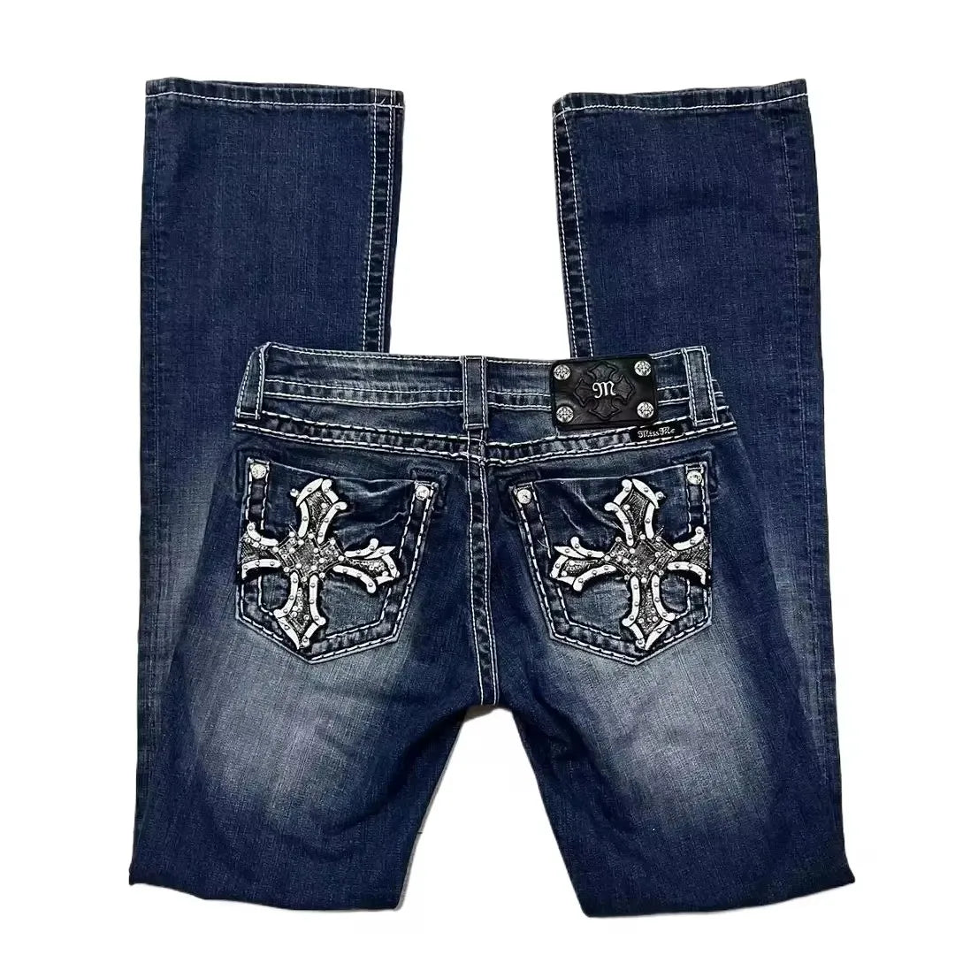 MONTEREY DESIGNER-JEANS MIT AUFWENDIGER TASCHENVERZIERUNG