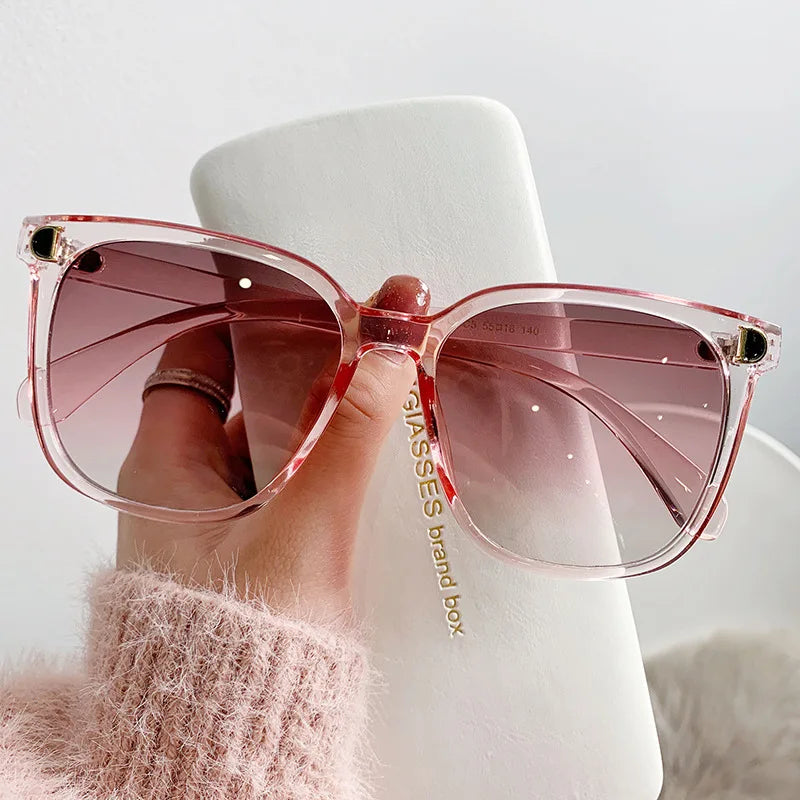 SOLÉA SONNENBRILLE – DAMEN-SONNENBRILLE ÜBERGROß IN SCHWARZ MIT GRADIENT-GLÄSERN, AUS KUNSTSTOFF