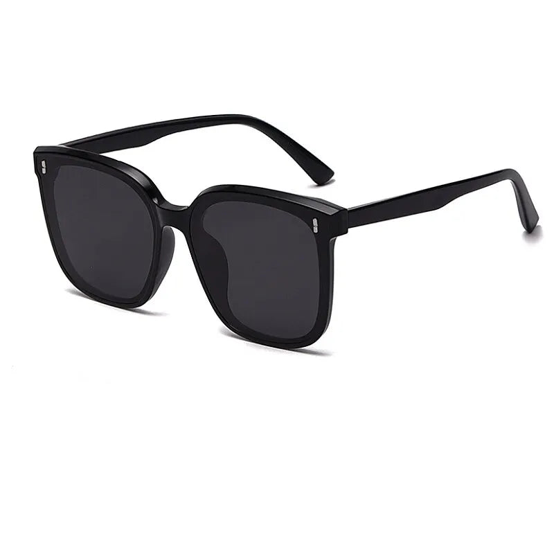 Variant image for Damen Sonnenbrille Schwarz Großes Rechteck Design UV400 Kunststoff-1