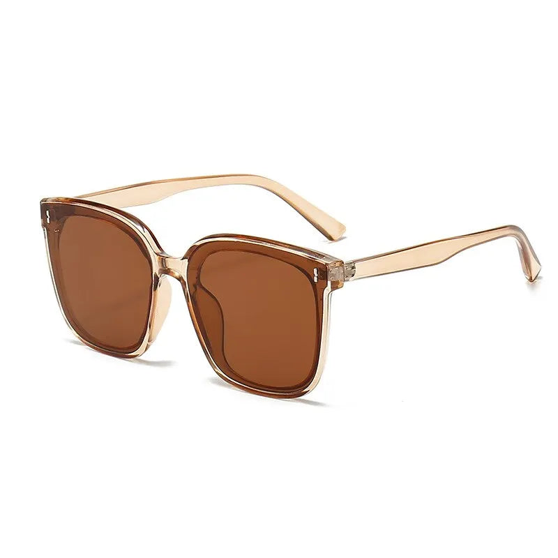 CASSIA SONNENBRILLE – DAMEN-SONNENBRILLE IN SCHWARZ MIT GROßEM RECHTECK-DESIGN, UV400-SCHUTZ, AUS KUNSTSTOFF
