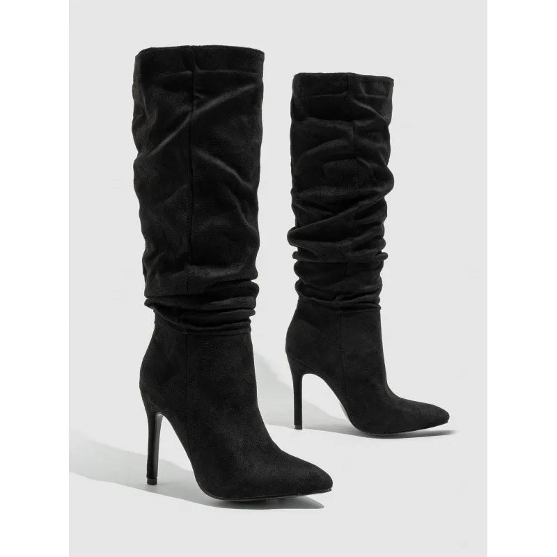 Variant image for Damen Stiefel Schwarz Größe 40 Kunstleder Kniehoch Elegant-2