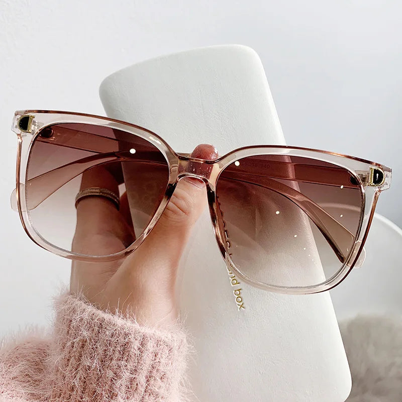 Variant image for Damen Sonnenbrille Übergroß Schwarz Gradient Kunststoff-2