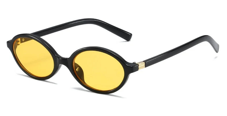 Variant image for Damen Sonnenbrille Oval Schwarz Klein Kunststoff UV400 Schutz-4