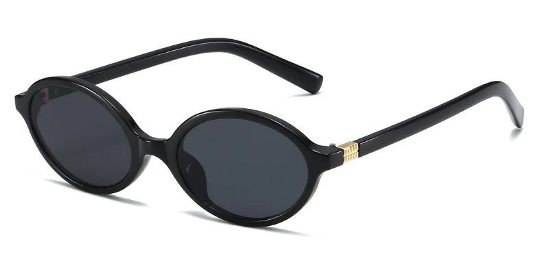 Variant image for Damen Sonnenbrille Oval Schwarz Klein Kunststoff UV400 Schutz-2