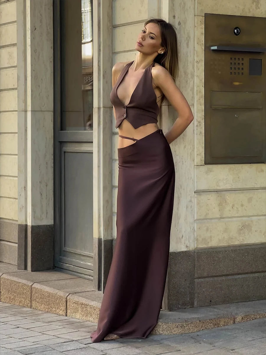 ZOE – TANKTOP MIT TIEFEM V-AUSSCHNITT IN WEISS